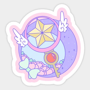 Sakura Wand Key Sticker